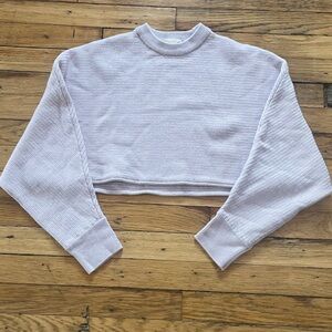 Wilfred Free Cropped Sweater, Lavender, Size M